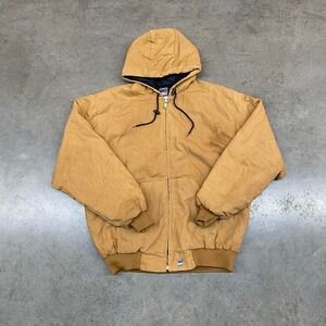 Big Bill Tan Workwear Hooded Jacket Made in Canada Vintage Men's XL
